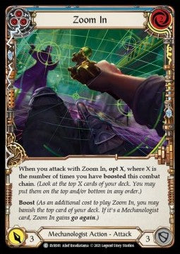 Zoom In (Blue) (Rainbow Foil) - Everfest - First (Common) [EVR-F-081]
