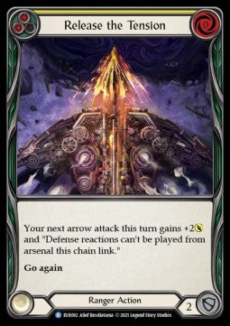 Release the Tension (Yellow) (Rainbow Foil) - Everfest - First (Rare) [EVR-F-092]
