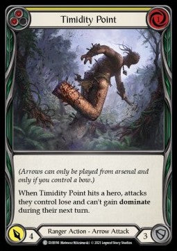Timidity Point (Yellow) (Rainbow Foil) - Everfest - First (Common) [EVR-F-098]