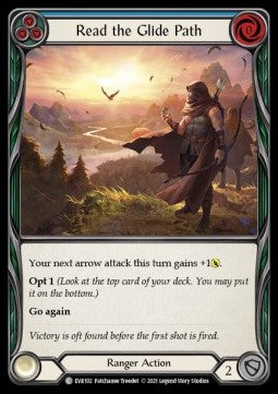 Read the Glide Path (Blue) (Rainbow Foil) - Everfest - First (Common) [EVR-F-102]