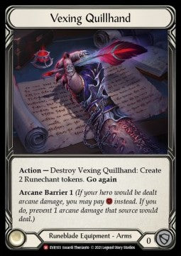 Vexing Quillhand (Cold Foil) - Everfest - First (Majestic) [EVR-F-103]