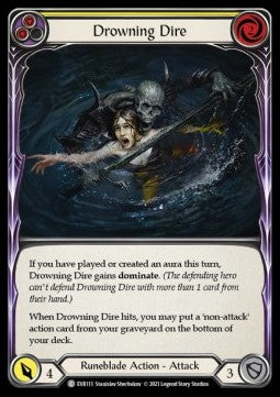 Drowning Dire (Yellow) (Rainbow Foil) - Everfest - First (Common) [EVR-F-111]