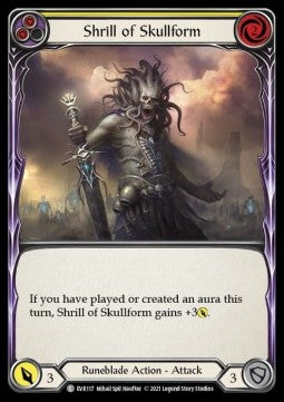 Shrill of Skullform (Yellow) (Rainbow Foil) - Everfest - First (Common) [EVR-F-117]