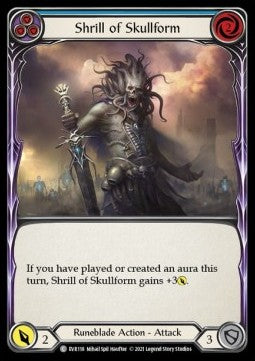 Shrill of Skullform (Blue) (Rainbow Foil) - Everfest - First (Common) [EVR-F-118]