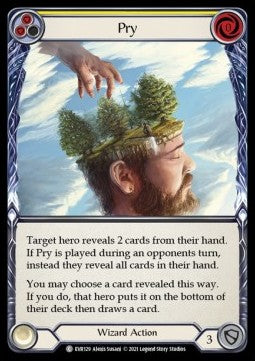 Pry (Yellow) (Rainbow Foil) - Everfest - First (Common) [EVR-F-129]