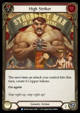 High Striker (Red) (Rainbow Foil) - Everfest - First (Rare) [EVR-F-164]