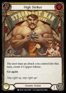 High Striker (Yellow) (Rainbow Foil) - Everfest - First (Rare) [EVR-F-165]