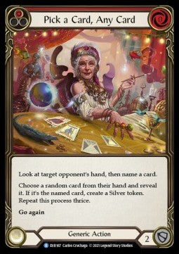 Pick a Card, Any Card (Red) (Regular) - Everfest - First (Rare) [EVR-F-167]