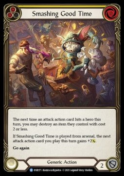 Smashing Good Time (Yellow) (Rainbow Foil) - Everfest - First (Rare) [EVR-F-171]
