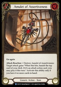 Amulet of Assertiveness (Regular) - Everfest - First (Rare) [EVR-F-176]