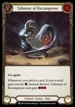 Talisman of Recompense (Regular) - Everfest - First (Rare) [EVR-F-191]