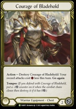 Courage of Bladehold (Cold Foil Golden) - FAB Promos (Promo) [FAB-073]