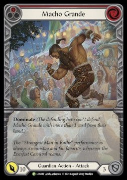Macho Grande (Red) (Extended Art Rainbow Foil) - LGS Promos (Promo) [LGS-087]