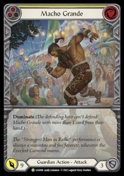 Macho Grande (Yellow) (Extended Art Rainbow Foil) - LGS Promos (Promo) [LGS-088]