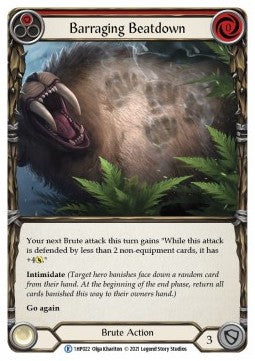 Barraging Beatdown (Red) (Regular) - History Pack 1 (Rare) [1HP-022]