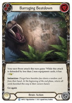 Barraging Beatdown (Yellow) (Regular) - History Pack 1 (Rare) [1HP-023]