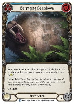 Barraging Beatdown (Blue) (Regular) - History Pack 1 (Rare) [1HP-024]