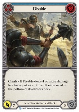 Disable (Blue) (Regular) - History Pack 1 (Rare) [1HP-057]