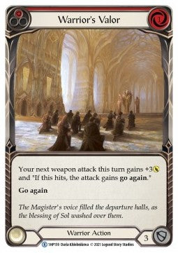 Warrior's Valor (Red) (Regular) - History Pack 1 (Rare) [1HP-159]