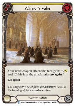 Warrior's Valor (Yellow) (Regular) - History Pack 1 (Rare) [1HP-160]