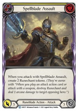 Spellblade Assault (Yellow) (Regular) - History Pack 1 (Rare) [1HP-271]