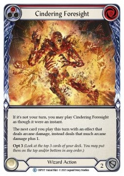 Cindering Foresight (Red) (Regular) - History Pack 1 (Rare) [1HP-317]