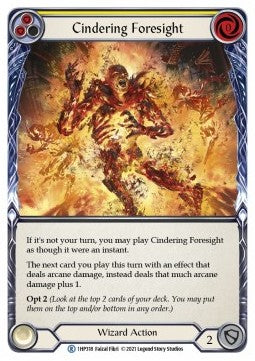 Cindering Foresight (Yellow) (Regular) - History Pack 1 (Rare) [1HP-318]