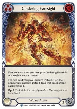 Cindering Foresight (Blue) (Regular) - History Pack 1 (Rare) [1HP-319]