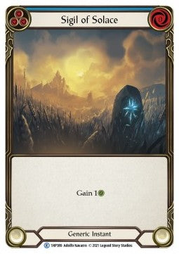 Sigil of Solace (Blue) (Regular) - History Pack 1 (Rare) [1HP-389]