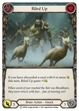 Riled Up (Blue) (Regular) - History Pack 1 (Common) [1HP-030]