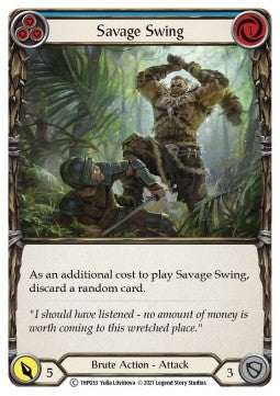 Savage Swing (Blue) (Regular) - History Pack 1 (Common) [1HP-033]