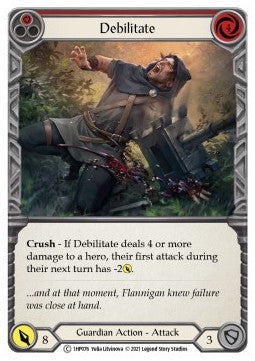 Debilitate (Red) (Regular) - History Pack 1 (Common) [1HP-076]