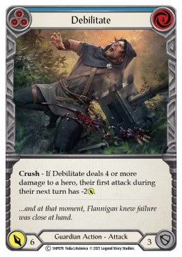 Debilitate (Blue) (Regular) - History Pack 1 (Common) [1HP-078]