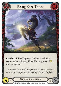 Rising Knee Thrust (Blue) (Regular) - History Pack 1 (Common) [1HP-121]