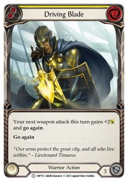 Driving Blade (Yellow) (Regular) - History Pack 1 (Common) [1HP-172]