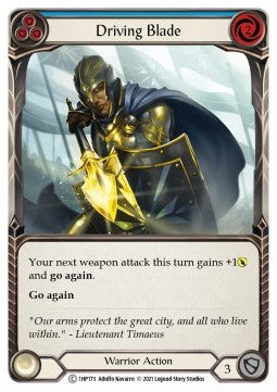 Driving Blade (Blue) (Regular) - History Pack 1 (Common) [1HP-173]