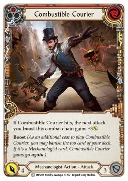 Combustible Courier (Red) (Regular) - History Pack 1 (Common) [1HP-202]