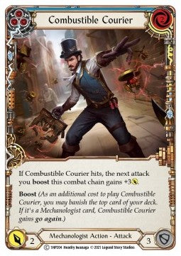 Combustible Courier (Blue) (Regular) - History Pack 1 (Common) [1HP-204]