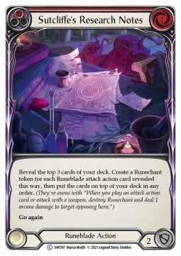 Sutcliffe's Research Notes (Red) (Regular) - History Pack 1 (Common) [1HP-297]