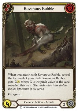 Ravenous Rabble (Yellow) (Regular) - History Pack 1 (Common) [1HP-394]