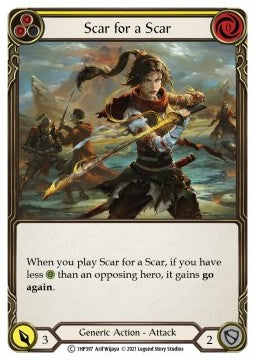 Scar for a Scar (Yellow) (Regular) - History Pack 1 (Common) [1HP-397]
