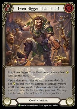 Even Bigger Than That! (Yellow) (Extended Art Rainbow Foil) - FAB Promos (Promo) [FAB-059]