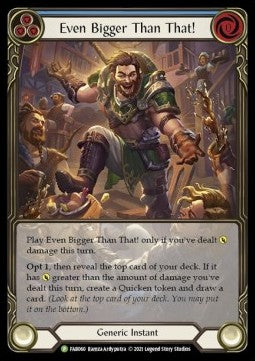 Even Bigger Than That! (Blue) (Extended Art Rainbow Foil) - FAB Promos (Promo) [FAB-060]