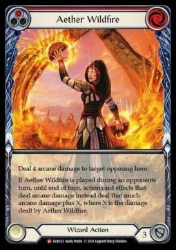 Aether Wildfire (Extended Art Rainbow Foil) - Everfest - First (Majestic) [EVR-F-123]