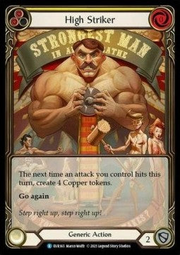 High Striker (Yellow) (Extended Art Rainbow Foil) - Everfest - First (Rare) [EVR-F-165]