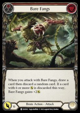 Bare Fangs (Red) (Regular) - Classic Battles: Rhinar vs Dorinthea (Common) [DVR-RVD011]
