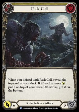 Pack Call (Regular) - Classic Battles: Rhinar vs Dorinthea (Rare) [DVR-RVD015]