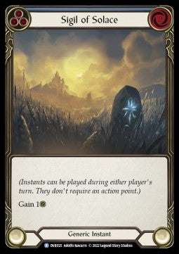 Sigil of Solace (Blue) (Regular) - Classic Battles: Rhinar vs Dorinthea (Rare) [DVR-DVR025]