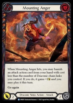 Mounting Anger (Blue) (Regular) - Uprising (Rare) [UPR-056]