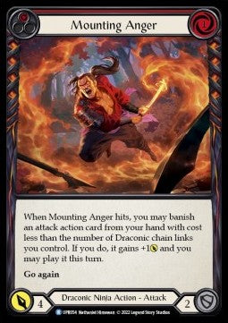 Mounting Anger (Red) (Rainbow Foil) - Uprising (Rare) [UPR-054]